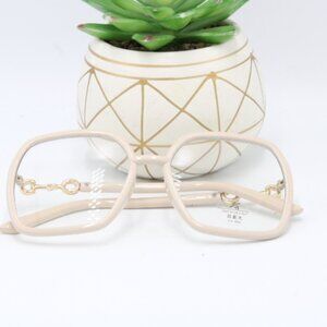 Cream Bold Face Glasses G63